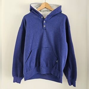 Vintage Russell Athletic Blue Hoodie Mens Large Made In USA 90s